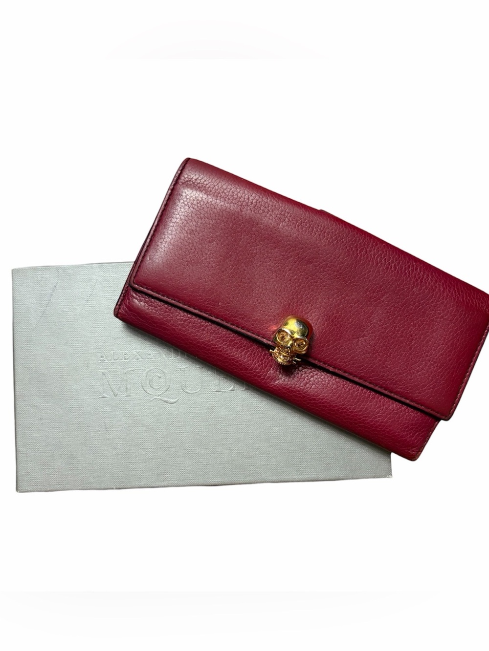 Alexander McQueen Skull Continental Leather Wallet